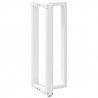 Nogi do stołu barowego w kształcie litery T 2 szt. Białe 50x35x(100-101) cm Stal