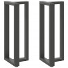 Nogi do stołu barowego w kształcie litery T 2 szt. Antracyt 50x35x(100-101) cm Stal