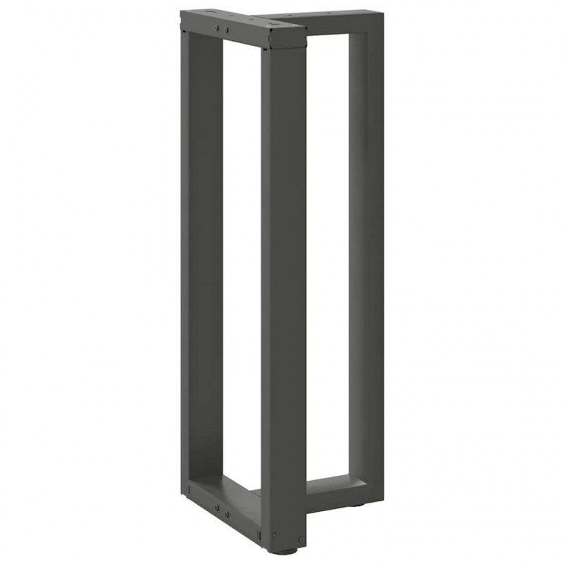 Nogi do stołu barowego w kształcie litery T 2 szt. Antracyt 50x35x(100-101) cm Stal