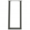 Nogi do stołu konsolowego w kształcie litery U 2 szt. Antracyt 28x(72-73) cm Stal