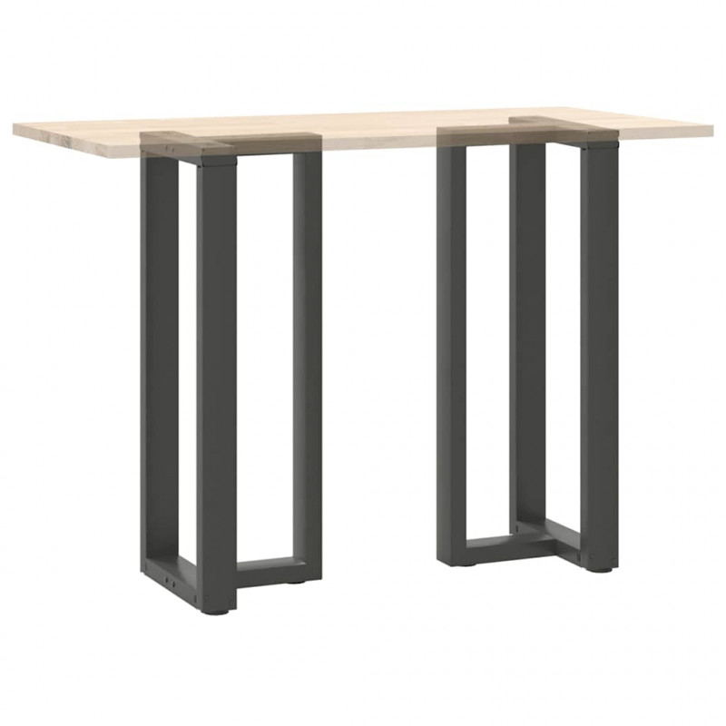 Nogi do stołu barowego w kształcie litery T 2 szt. Antracyt 50x35x(100-101) cm Stal