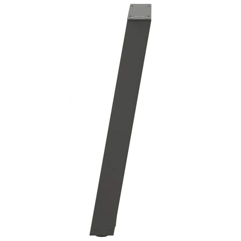 Nogi do stołu konsolowego w kształcie litery U 2 szt. Antracyt 28x(72-73) cm Stal