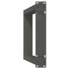 Nogi do stołu konsolowego w kształcie litery U 2 szt. Antracyt 28x(72-73) cm Stal
