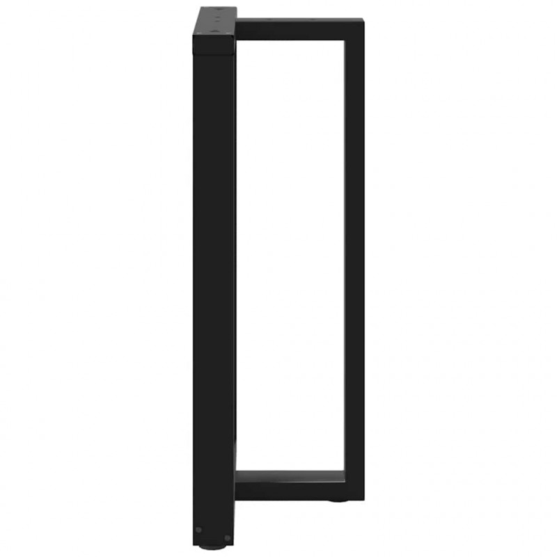 Nogi do stołu barowego w kształcie litery T 2 szt. Czarne 60x35x(100-101) cm Stal