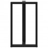Nogi do stołu barowego w kształcie litery T 2 szt. Czarne 60x35x(100-101) cm Stal