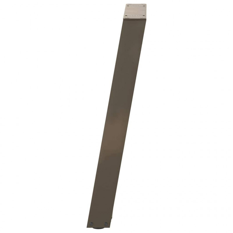 Nogi do stołu konsolowego w kształcie litery U 2 szt. Naturalna stal 28x(72-73) cm Stal