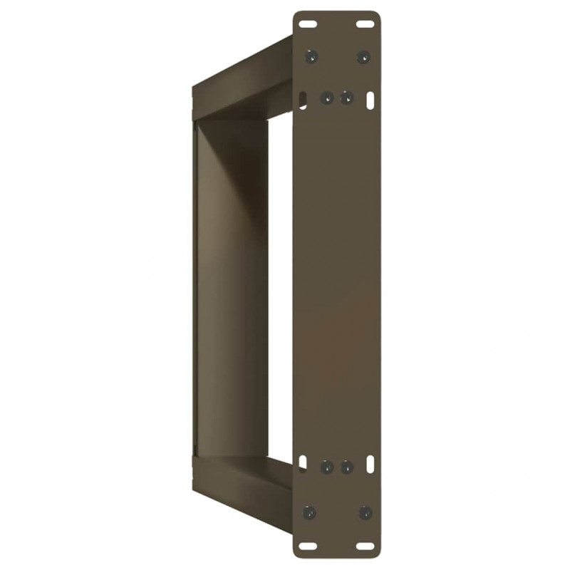 Nogi do stołu konsolowego w kształcie litery U 2 szt. Naturalna stal 28x(72-73) cm Stal