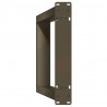 Nogi do stołu konsolowego w kształcie litery U 2 szt. Naturalna stal 28x(72-73) cm Stal