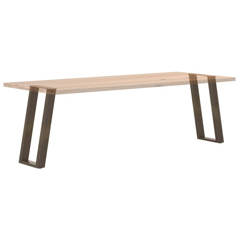 Nogi do stołu konsolowego w kształcie litery U 2 szt. Naturalna stal 28x(72-73) cm Stal