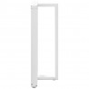 Nogi do stołu barowego w kształcie litery T 2 szt. Białe 60x35x(100-101) cm Stal