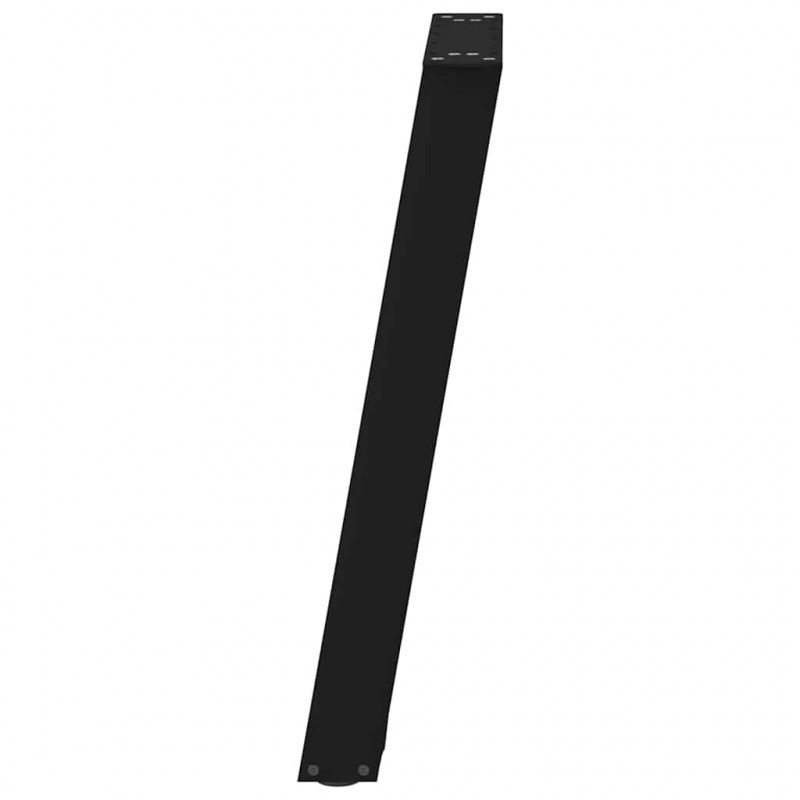 Nogi do stołu konsolowego w kształcie litery U 2 szt. Czarne 38x(72-73) cm Stal