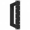 Nogi do stołu konsolowego w kształcie litery U 2 szt. Czarne 38x(72-73) cm Stal