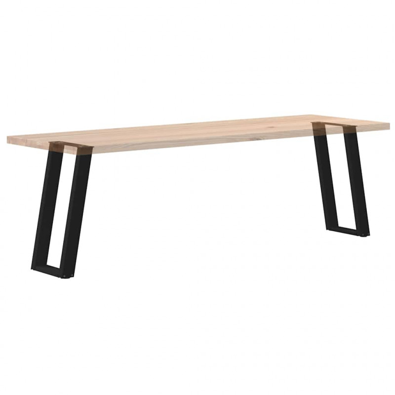 Nogi do stołu konsolowego w kształcie litery U 2 szt. Czarne 38x(72-73) cm Stal