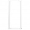 Nogi do stołu konsolowego w kształcie litery U 2 szt. Białe 38x(72-73) cm Stal