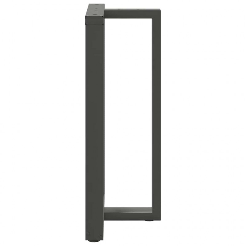 Nogi do stołu barowego w kształcie litery T 2 szt. Antracyt 60x35x(100-101) cm Stal