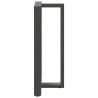Nogi do stołu barowego w kształcie litery T 2 szt. Antracyt 60x35x(100-101) cm Stal