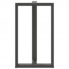 Nogi do stołu barowego w kształcie litery T 2 szt. Antracyt 60x35x(100-101) cm Stal