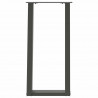 Nogi do stołu konsolowego w kształcie litery U 2 szt. Antracyt 38x(72-73) cm Stal