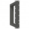 Nogi do stołu konsolowego w kształcie litery U 2 szt. Antracyt 38x(72-73) cm Stal