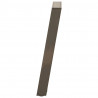 Nogi do stołu konsolowego w kształcie litery U 2 szt. Naturalna stal 38x(72-73) cm Stal