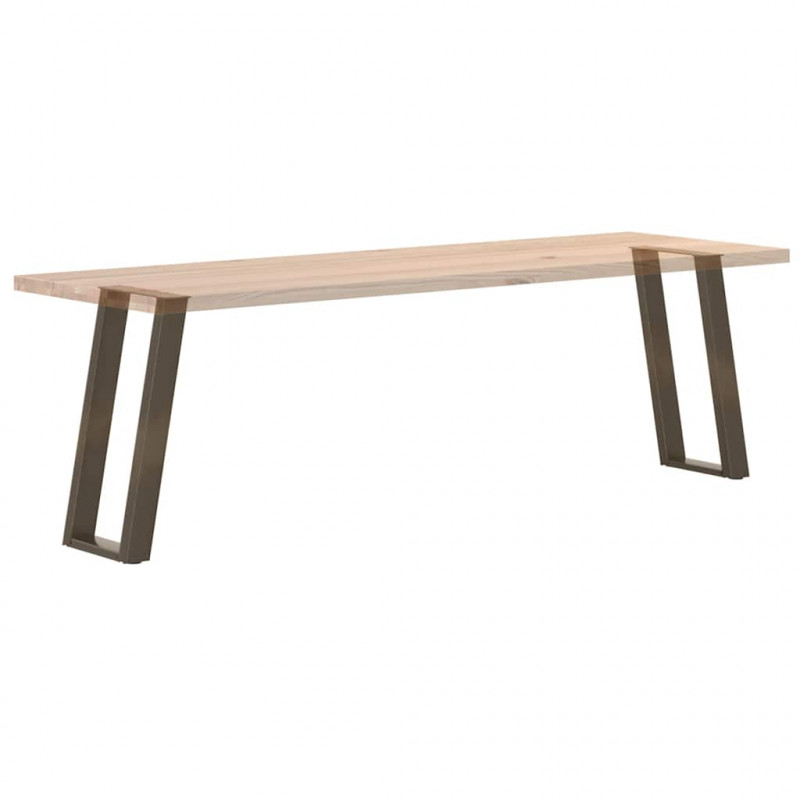 Nogi do stołu konsolowego w kształcie litery U 2 szt. Naturalna stal 38x(72-73) cm Stal