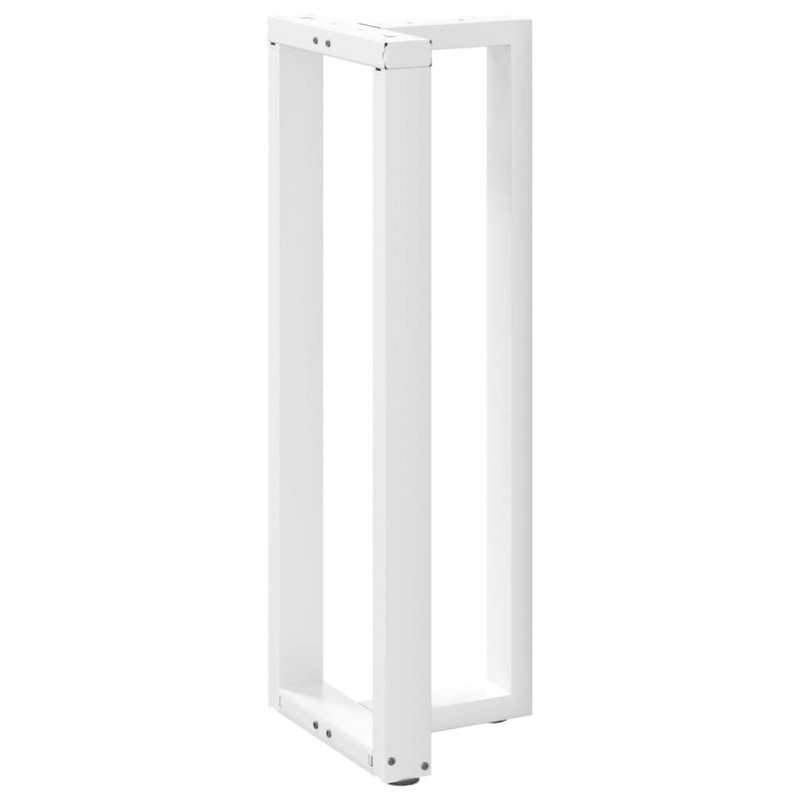 Nogi do stołu barowego w kształcie litery T 2 szt. Białe 40x35x(110-111) cm Stal
