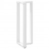 Nogi do stołu barowego w kształcie litery T 2 szt. Białe 40x35x(110-111) cm Stal