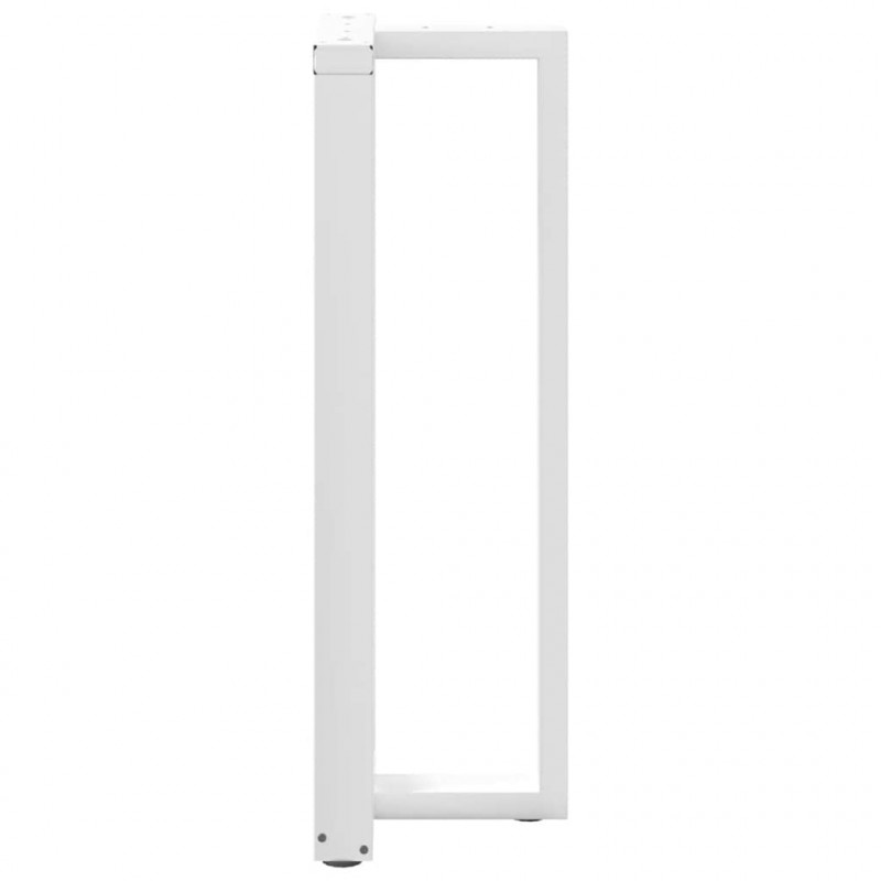 Nogi do stołu barowego w kształcie litery T 2 szt. Białe 40x35x(110-111) cm Stal