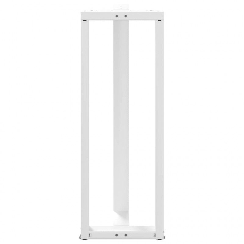 Nogi do stołu barowego w kształcie litery T 2 szt. Białe 40x35x(110-111) cm Stal