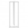 Nogi do stołu barowego w kształcie litery T 2 szt. Białe 40x35x(110-111) cm Stal
