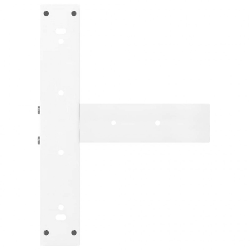 Nogi do stołu barowego w kształcie litery T 2 szt. Białe 40x35x(110-111) cm Stal