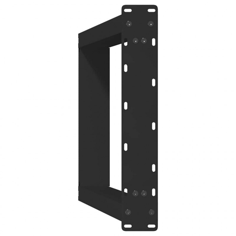 Nogi do stołu jadalnego w kształcie litery U 2 szt. Czarne 50x(72-73) cm Stal