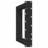 Nogi do stołu jadalnego w kształcie litery U 2 szt. Czarne 50x(72-73) cm Stal