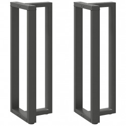 Nogi do stołu barowego w kształcie litery T 2 szt. Antracyt 40x35x(110-111) cm Stal