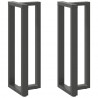 Nogi do stołu barowego w kształcie litery T 2 szt. Antracyt 40x35x(110-111) cm Stal