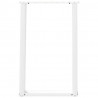 Nogi do stołu jadalnego w kształcie litery U 2 szt. Białe 50x(72-73) cm Stal