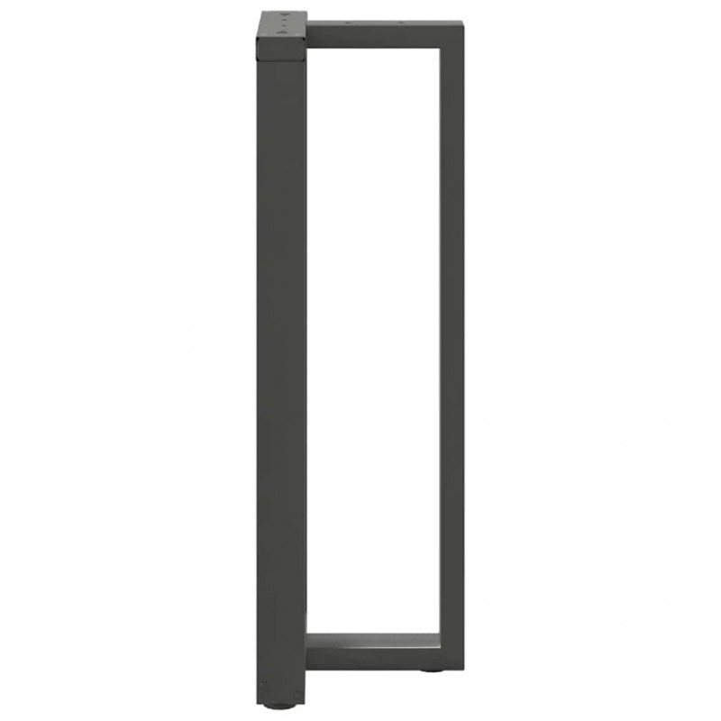 Nogi do stołu barowego w kształcie litery T 2 szt. Antracyt 40x35x(110-111) cm Stal