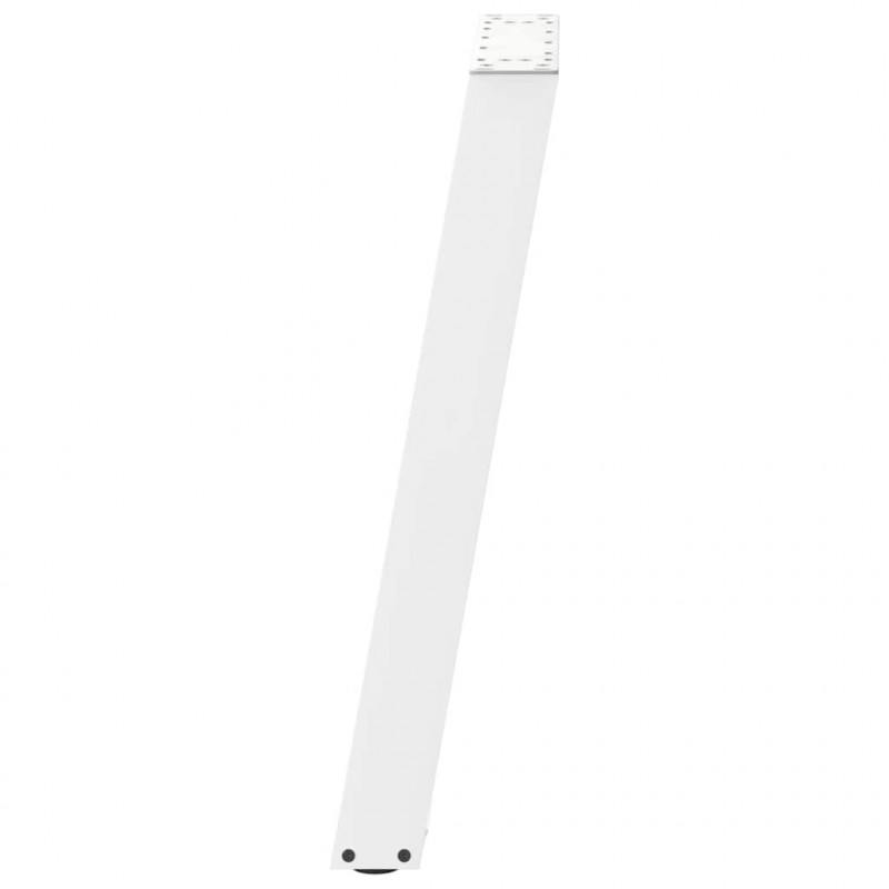 Nogi do stołu jadalnego w kształcie litery U 2 szt. Białe 50x(72-73) cm Stal