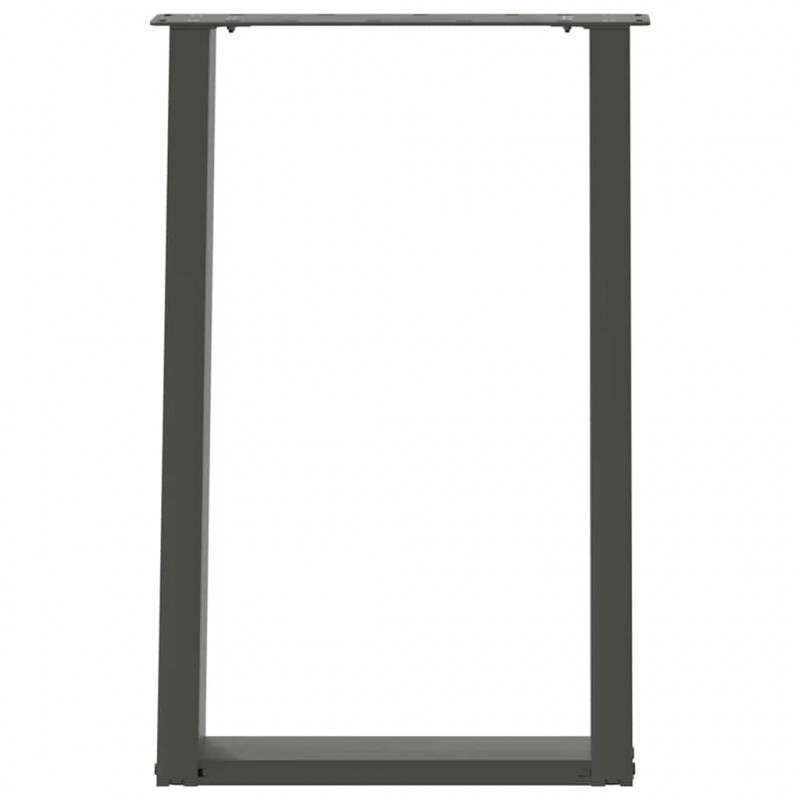 Nogi do stołu jadalnego w kształcie litery U 2 szt. Antracyt 50x(72-73) cm Stal