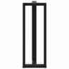 Nogi do stołu barowego w kształcie litery T 2 szt. Czarne 50x35x(110-111) cm Stal