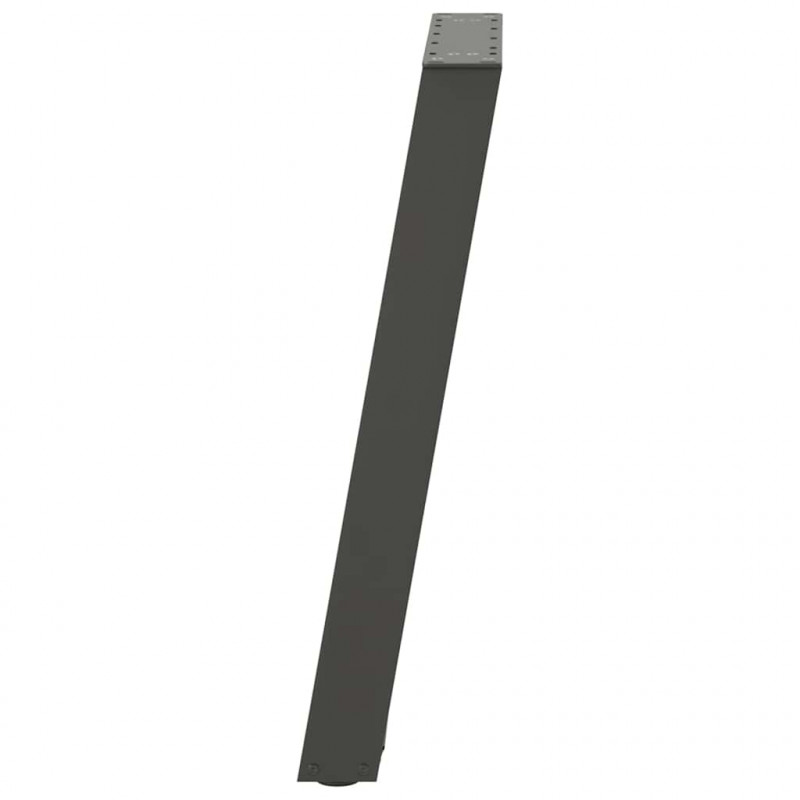 Nogi do stołu jadalnego w kształcie litery U 2 szt. Antracyt 50x(72-73) cm Stal