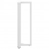 Nogi do stołu barowego w kształcie litery T 2 szt. Białe 50x35x(110-111) cm Stal