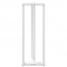 Nogi do stołu barowego w kształcie litery T 2 szt. Białe 50x35x(110-111) cm Stal