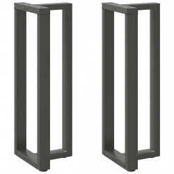 Nogi do stołu barowego w kształcie litery T 2 szt. Antracyt 50x35x(110-111) cm Stal