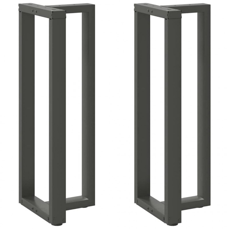 Nogi do stołu barowego w kształcie litery T 2 szt. Antracyt 50x35x(110-111) cm Stal