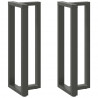 Nogi do stołu barowego w kształcie litery T 2 szt. Antracyt 50x35x(110-111) cm Stal