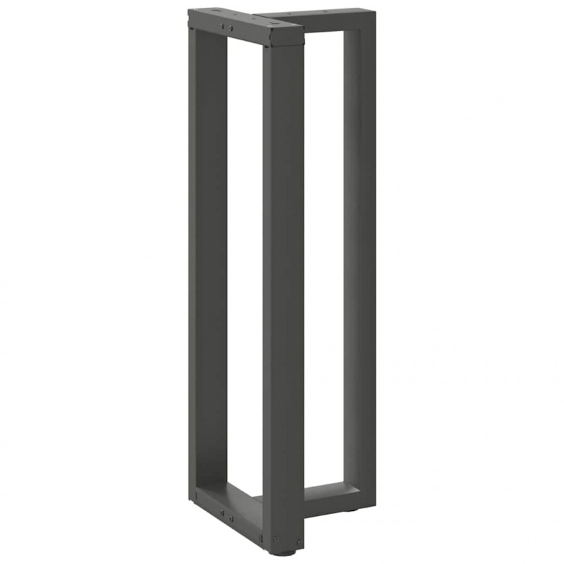 Nogi do stołu barowego w kształcie litery T 2 szt. Antracyt 50x35x(110-111) cm Stal