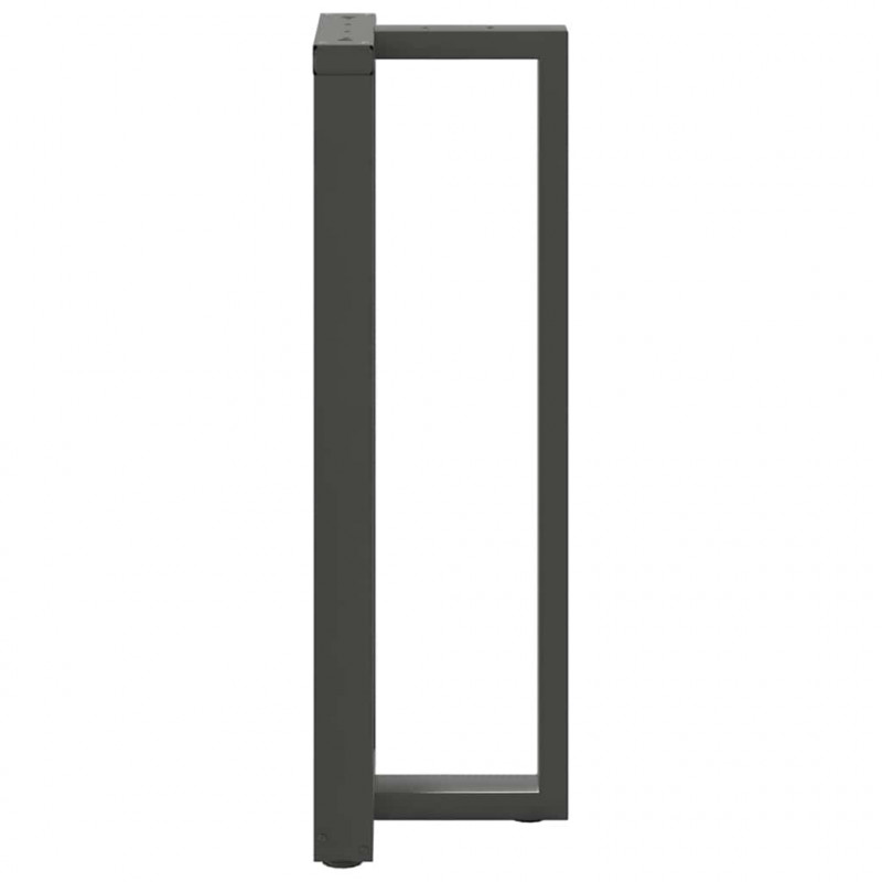 Nogi do stołu barowego w kształcie litery T 2 szt. Antracyt 50x35x(110-111) cm Stal