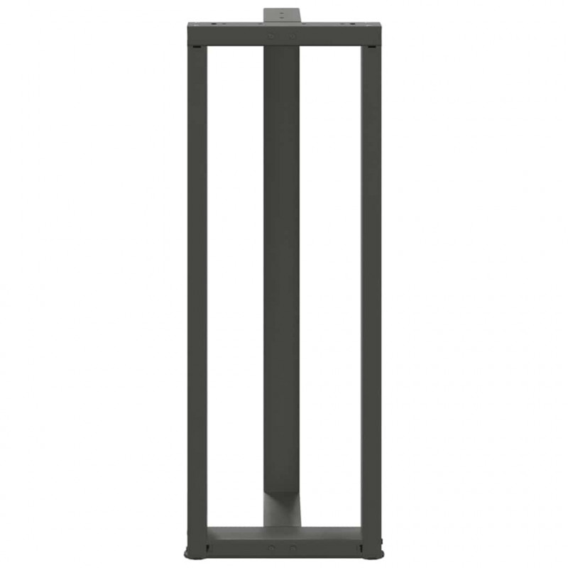 Nogi do stołu barowego w kształcie litery T 2 szt. Antracyt 50x35x(110-111) cm Stal