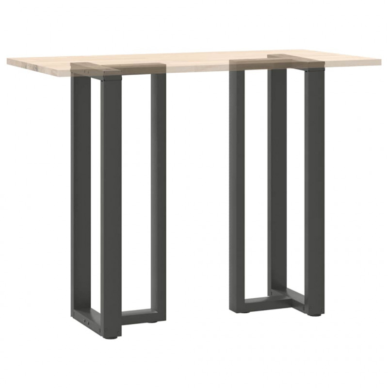 Nogi do stołu barowego w kształcie litery T 2 szt. Antracyt 50x35x(110-111) cm Stal
